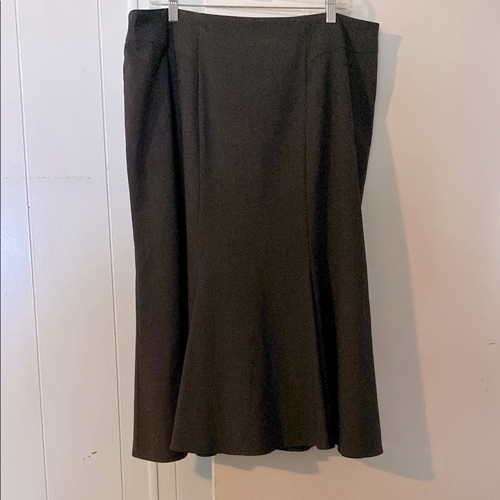 Fit & Flare Skirt Charcoal Gray 18 EUC